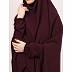 Premium Prayer Hijab -Burgundy Premium Prayer Hijab -Burgundy